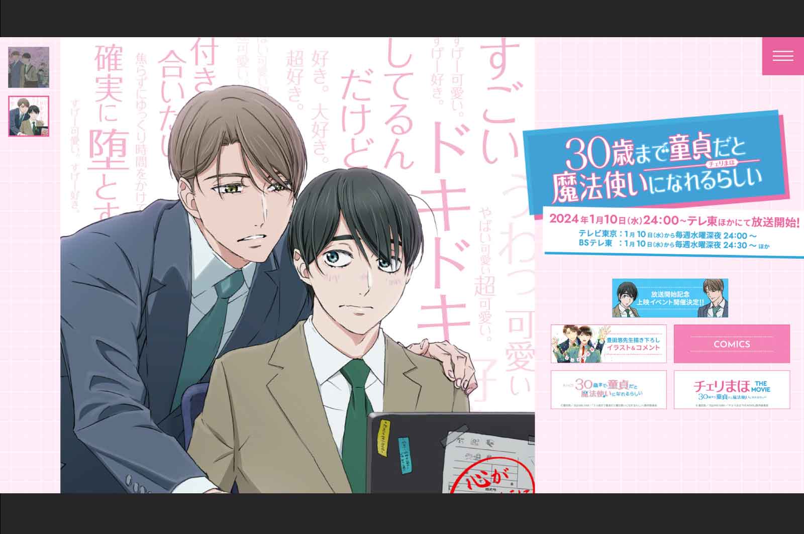 30歳まで童貞だと魔法使いになれるらしい(アニメ)