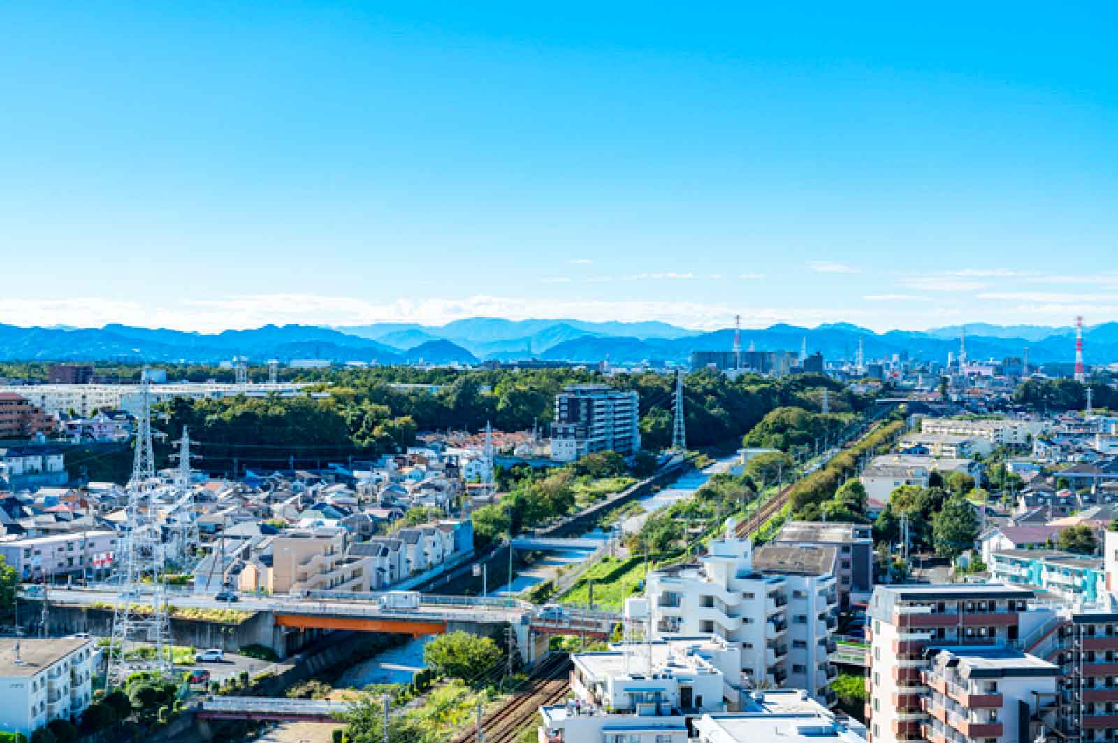 町田市内の街並み