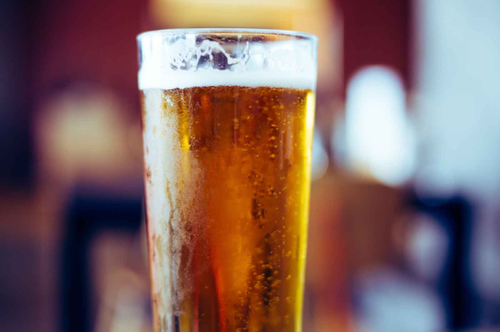 BARでオーダーしたビール