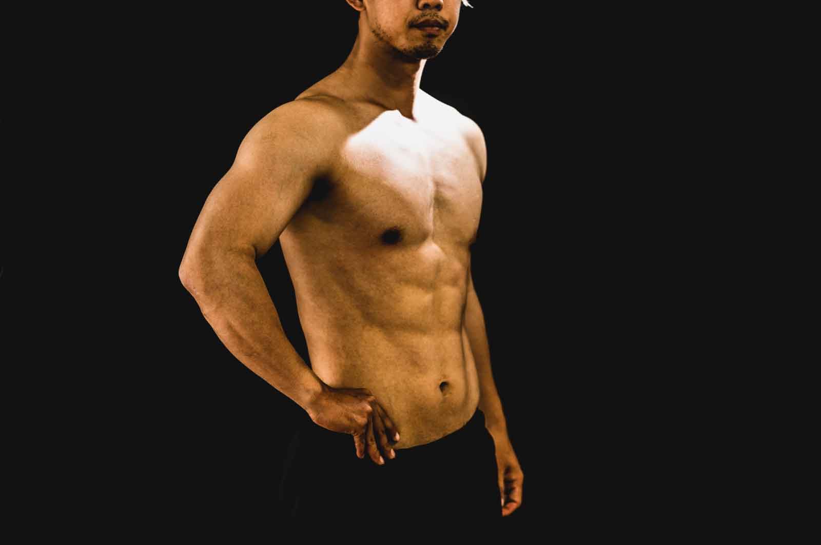 スリ筋男性